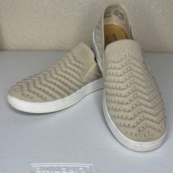 Sonoma Taupe Catahoula Comfort Knit Slip On Ortholite Sneaker Women's Size 7M - Picture 5 of 12